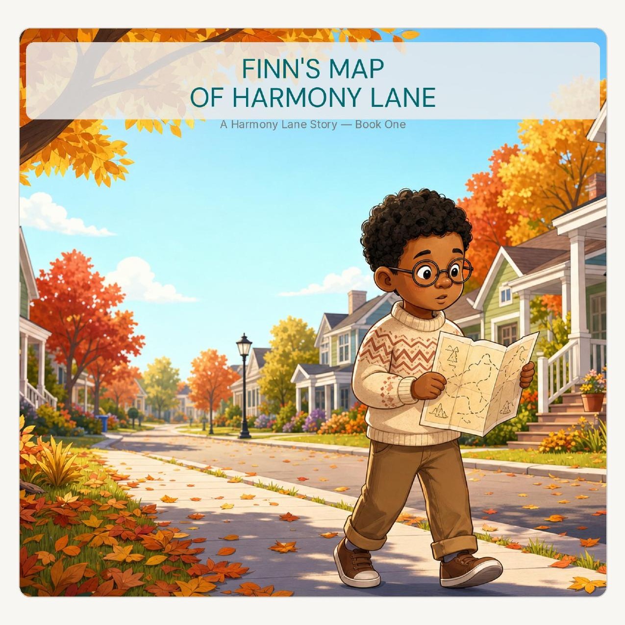 Cover of Finn's Map of Harmony Lane, a Tales of Harmony Lane picture book