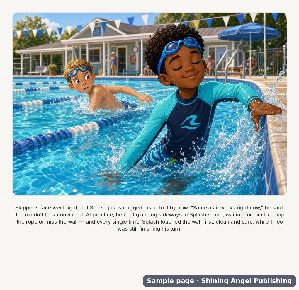 Sample page from Splash's Twilight Medley, a Tales of Harmony Lane picture book